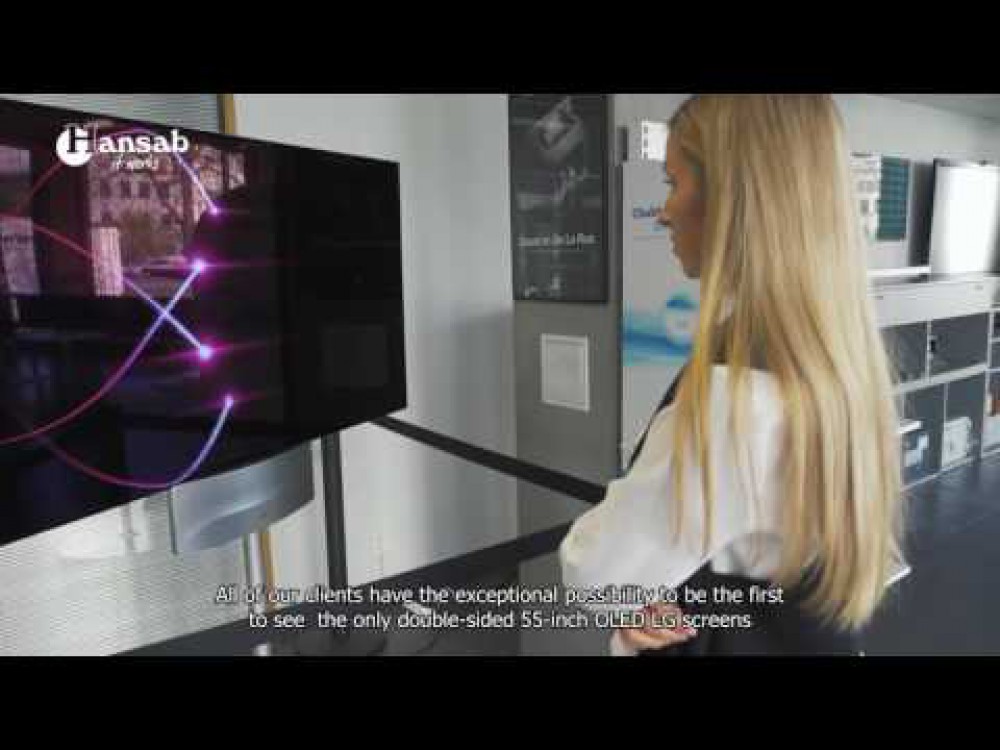 Embedded thumbnail for Hansab ofise - moderniausi Digital Signage sprendimai